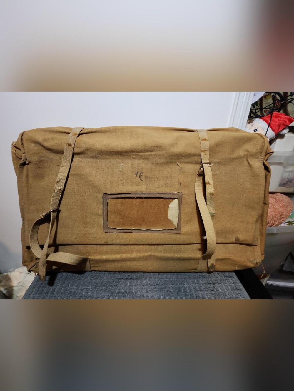 Vintage WWII Army Vintage Kwik-Pak Laundry Mailing Postal Case